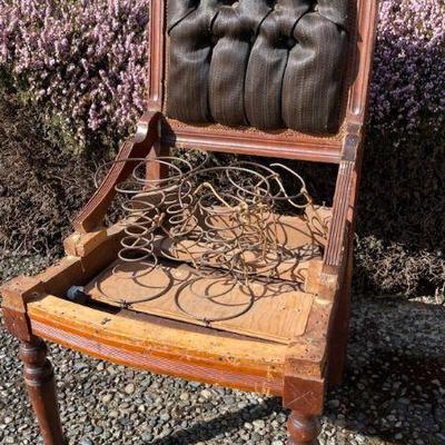 Awesome Antique Chair To Refurbish!
