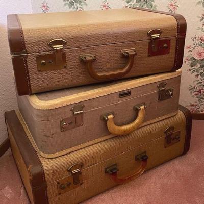 Three Vintage Suitcases
