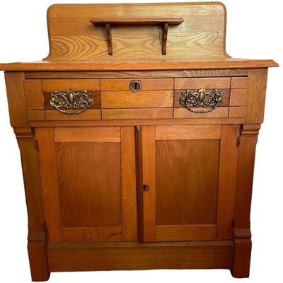 Antique Small Wooden Dresser
