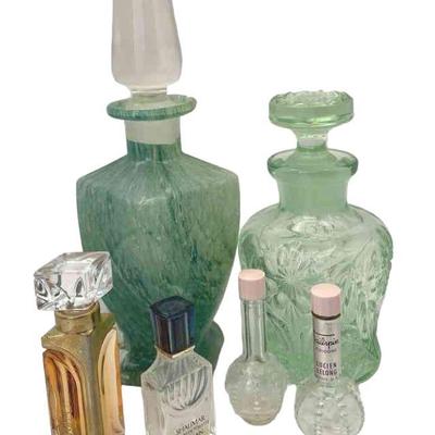 Vintage Perfume Bottles * Shalimar * Lucien Lelong * Raffinee'
