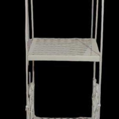 Decorative 3-tiered Metal Rack & 4 New Picture Frames
