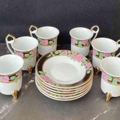 GNA Fine Porcelain Tiny Teacups With Saucers
