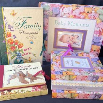 Hard Back Paper Cut Out Style Photo Albums * Baby Books * 7 Total

