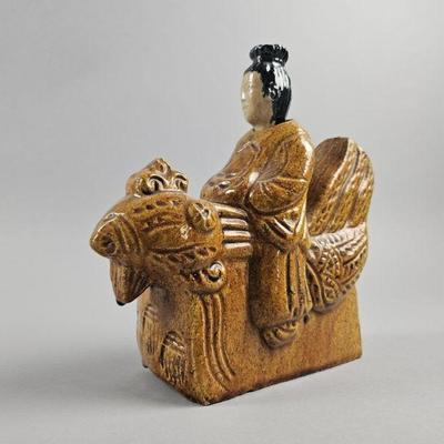 Lot 217 | Vintage Traditional Chinese Roof Tile Figure