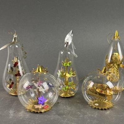 Lot 252 | Resl Lenz Blown Glass Diorama Ornaments