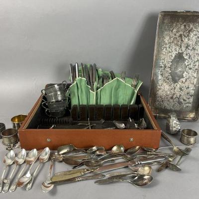 Lot 527 | Silverplate Flatware Pieces and More