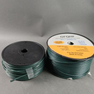 Lot 469 | Rolls of Green PVC Electric Wire
