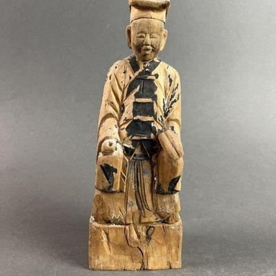 Lot 155 | Antique Chinese Carved Wood Statue