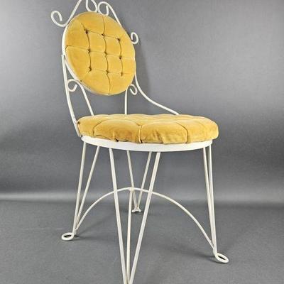 Lot 100 | Vintage Mustard Upholstered Vanity Chair