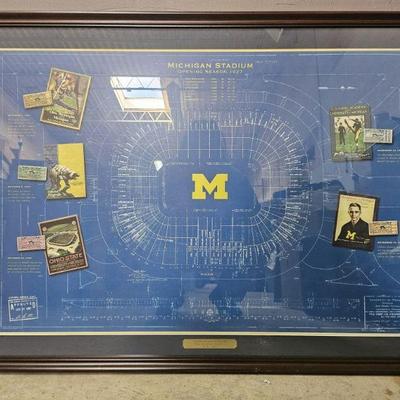 Lot 329 | Commemorative Michigan Stadium Blueprint