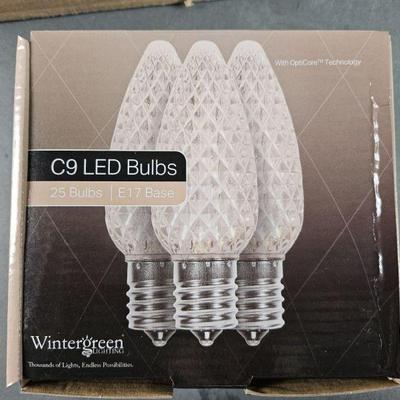 Lot 481 | Wintergreen Warm White C9 LED Bulbs
