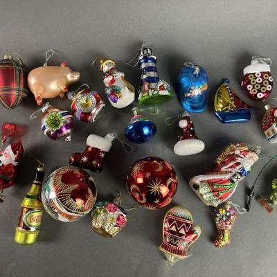 Lot 241 | Blown Glass Ornaments- Radko, etc