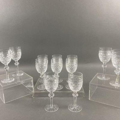 Lot 192 | 12 Waterford Crystal Castletown White Wine Glasses