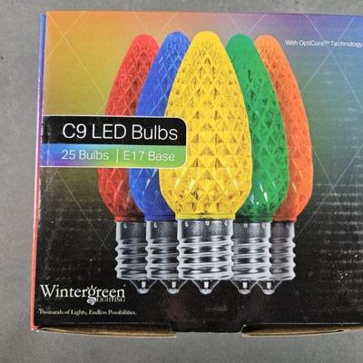Lot 480 | Wintergreen Multicolor C9 LED Bulbs