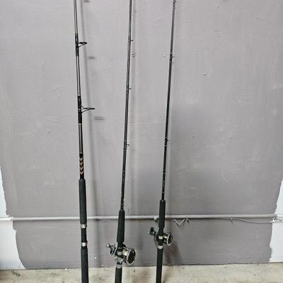 Lot 376 | Three Fishing Poles