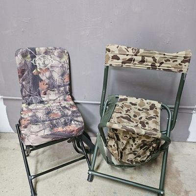 Lot 334 | Vintage Blind Hunting Chairs