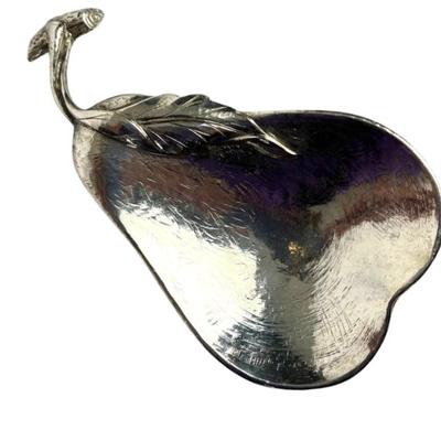 #45 â€¢ Buccellati Sterling Silver Pear -Shaped Shallow Dish/Trinket Tray
