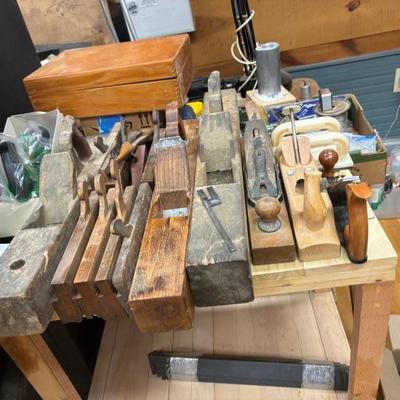 vintage wood block planers 