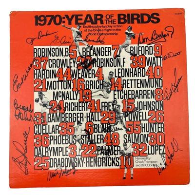 1970 SIgned Orioles Year of the Bird
