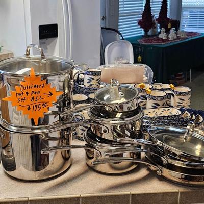 Set Cuisinart Pots and Pans $97.50 after discount 