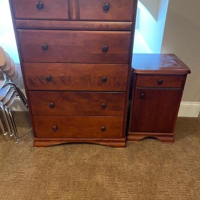 Six Drawer Chest  Buy it Now   $75.00    and Nightstand  Buy it Now  $45.00 