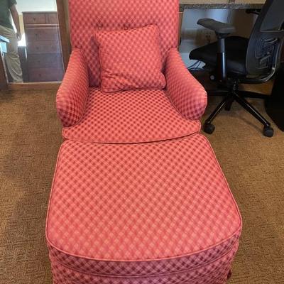 Raspberry Chair with Ottoman  Buy it Now  $400.00 
