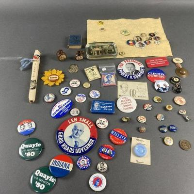 Lot 250 | Vintage Political Pins & More