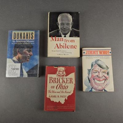 Lot 204 | 4 Vintage Political Biographies. 4 Vintage Political Biographies Of John W. Bricker, Dwight D. Eisenhower, Jimmy Carter and...