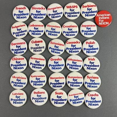 Lot 189 | Countries for Nixon Buttons