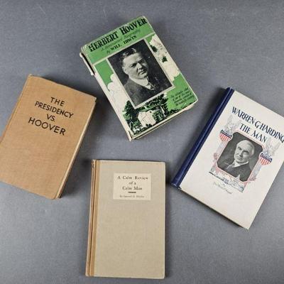 Lot 228 | Vintage Political Biographies Of Hoover & Harding