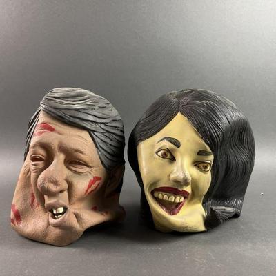 Lot 270 | Vintage Bill Clinton & Monica Lewinsky Masks