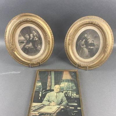 Lot 143 | Antique Framed Lincoln Family & More