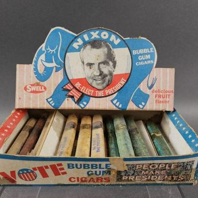 Lot 233 | Nixon Re-Elect The President Gum Cigars in Display