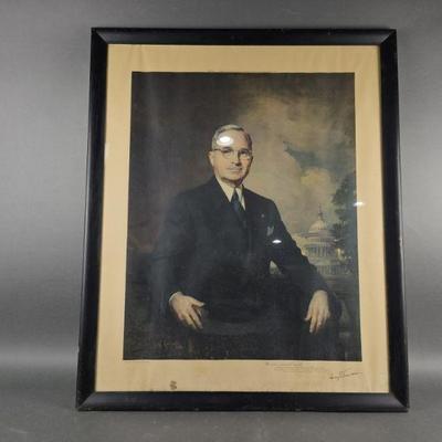 Lot 276 | Vintage Portrait of Harry Truman
