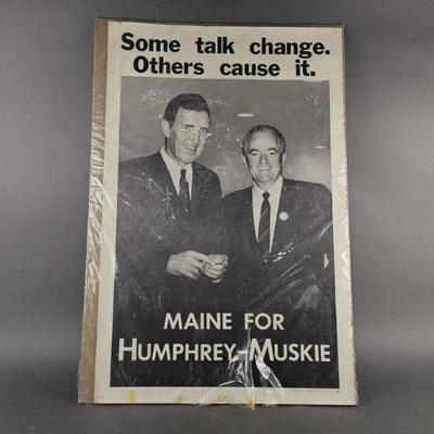 Lot 282 | Vintage Humphrey/Muskie Campaign Poster