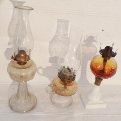 Assortment of Kerosene and Fluid Lamps