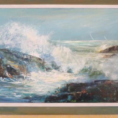 Dramatic Seascape Signed Wirth