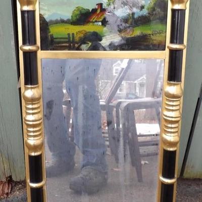 Split Pillastern Sheraton Mirror