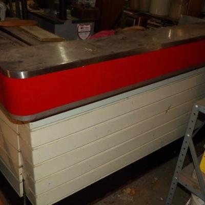 Art Deco Metal Sealtest Ice Cream Soda Fountain Counter. 