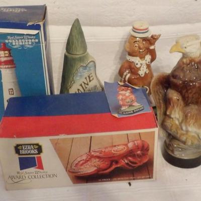 Selection of Ezra Brooks Containers