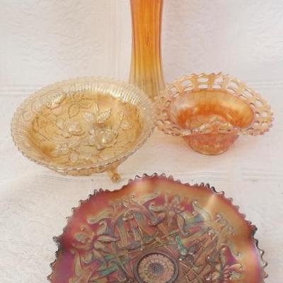 Selection of Carnival Glass