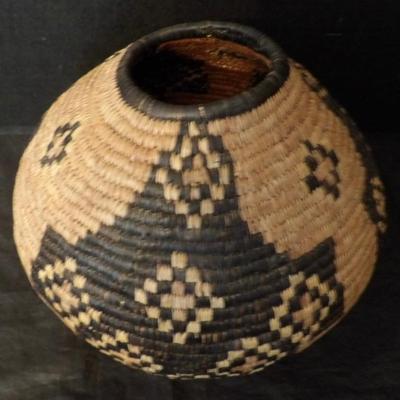Native American Imbricated Exterior Basket