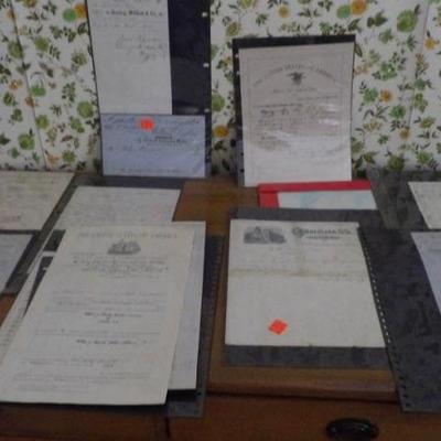 Early 1860s To 1900s Schooner & Shipping Ephemera   