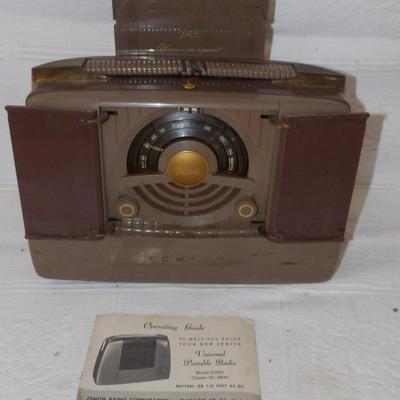 Zenith Universal Portable Radio Model 6G801
