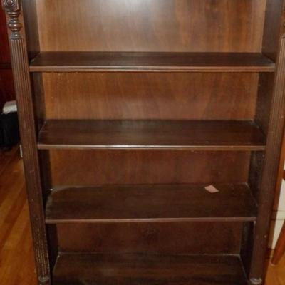 Classic Mahogany Four Shelf Bookcase