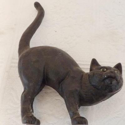 1920s Halloween Cat Doorstop