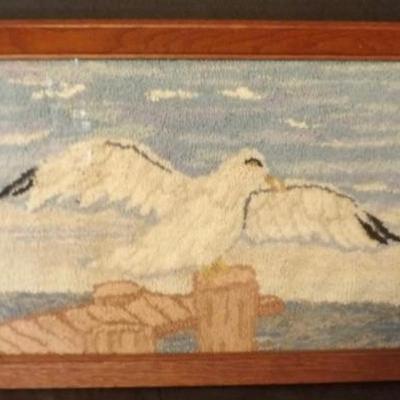 Johnathon Livingston Seagull Hooked Rug