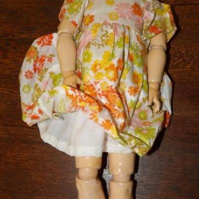 German Bisque Head Sleep Eyes Open Mouth Doll #171