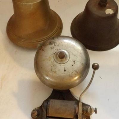 Lot of Three Antique Bells