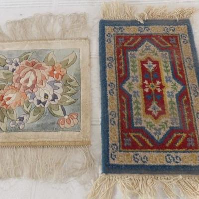 Two Handwoven Oriental Table Mats